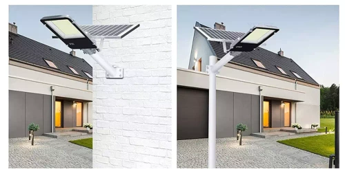 Straßenlaterne, Solar-LED-Lampe 2000W | 20Ah, IP65, 628 LED SMD5730 | großes Solarpanel 6V/25W | Fernbedienung | LDT-B628