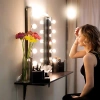 Spiegelleuchten für Schminktisch, Make-up | 10 Stück, 3 Lichtfarben, Helligkeitsregelung, 2m USB-Kabel | HZJ-V10