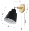 Wandleuchte, Wandleuchte mit Schalter, beweglicher Strahler E27 | BD-C121B