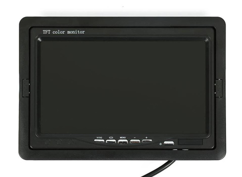 Rückfahrkamera-Set 2-in-1 | 12/24 V, Kamera mit 18 IR-LEDs, Monitor 7" LCD TFT mit Fernbedienung, AV RCA Kabel 10 m | PZ607 PZ470