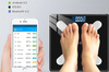 Intelligente Bluetooth-Badezimmerwaage mit Thermometer | LED-Display | NS-BT1