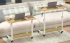 Mobiler Laptoptisch | Funktionaler, höhenverstellbarer Computertisch mit Rollen | LFD-7090-WD