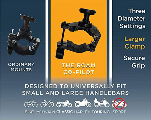 Fahrrad- / Motorrad-Handyhalterung mit Silikonschlaufen | PSI-B06