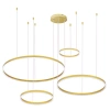 LED-Pendelleuchte, mehrteilig, modern | 136 W | gold | RLK-C04-136W-G