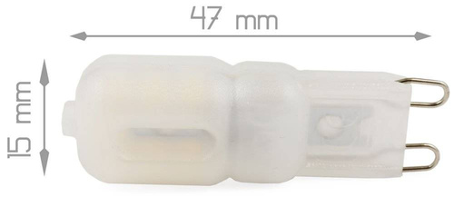 G9 LED Lampe | 3W LED Leuchtmittel Birne Ersatz 30W Halogenlampe | 370 Lumen