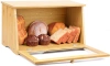 Bambus Brotkasten | Holzbehälter für Brot, Brötchen, Gebäck | Lebensmittelbehälter, Vorratsdose | FC-B023