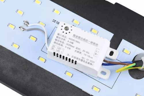 Gartenlampe, Außenwandleuchte mit LED | Integrierter Bewegungs- und Dämmerungssensor | 12W, 1200lm, IP65 | TYD-S18W-B