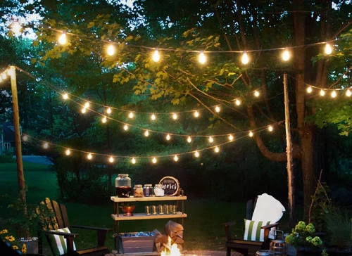 Solar LED Lichterkette, Gartenlampe zum Einstechen | 10 LED-Lampen | 5 Meter | SDC-10LED-5M