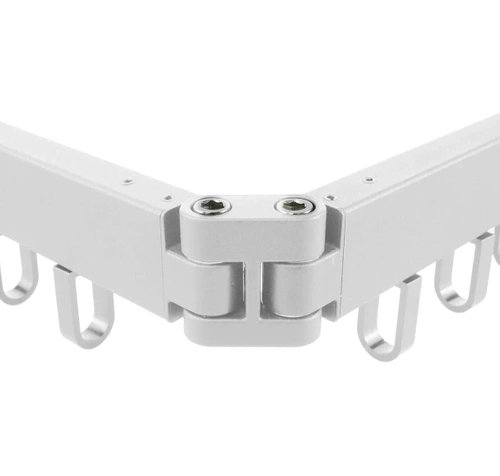 Kleiderständer klappbar | Wandmontage, ausziehbar, mit Haken | weiß | LYJ-D60-WHITE