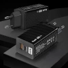 GaN | 65-W-Schnellladegerät mit USB- und USB-C PD 3.0-Anschlüssen 