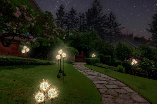 Solarblume | Solar-LED-Gartenlaterne Pusteblume | 68 cm, 600 mAh | FLD-28-W