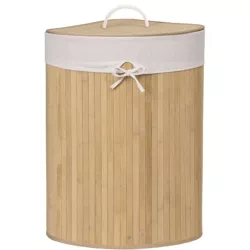 Wäschekorb aus Bambus | 60 l | einteilig, für Bad oder Spielzeugaufbewahrung, eckig | AYL-60L-LIBR