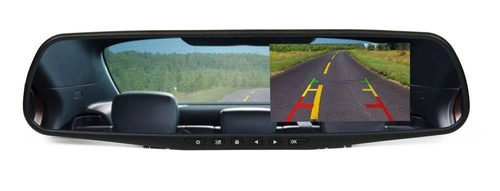 4.3 Zoll TFT LCD Rückspiegel Dashcam mit Rückfahrkamera Eingang | Loop-Aufnahme und G-Sensor, Parküberwachung, Full HD