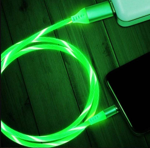 3-in-1 2M | Leuchtendes magnetisches Ladekabel für Telefon mit 3 Anschlüssen | AM67