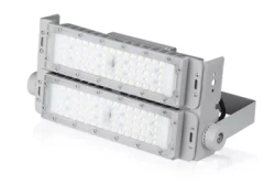 LED-Flutlichtstrahler | 100 W | Aluminiumgehäuse | mit verstellbarem Halter | TMN-100W-SILVER