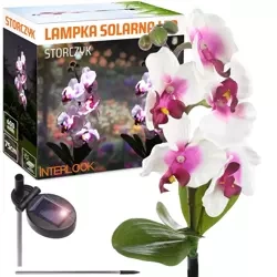 LED-Gartenleuchte Solarblume Orchidee | 75 cm, 600 mAh | FLD-23-WP