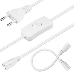 Kabel mit Schalter für Pflanzenwachstumslampen | Kabel 150 cm | Kabel in T5-Fassung | DG-T5-Cable