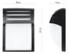 Gartenlampe, Wandleuchte | IP54, E27 | Aluminium + Glas | BD-C184