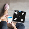 Intelligente Bluetooth-Badezimmerwaage mit Thermometer | LED-Display | NS-BT1