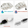 IP44 Wasserdichter RGB LED Streifen 5m | Farbwechsel LED Band mit IR Fernbedienung | Flexibel LED Lichtband für Beleuchtung von Haus