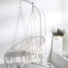 Hängesessel, brasilianischer Stuhl, Korb, Schaukel, Hängematte | bis 120 kg | DY-A003-WHITE