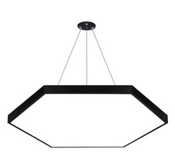 LED-Hängelampe 120W | Vollsechseck | Aluminium | Blendfreies CCD | Φ120x6 | LPL-003