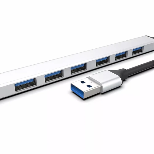 USB-Hub | 7x USB-A Anschlüsse, Adapter, 7-in-1 Verteiler |