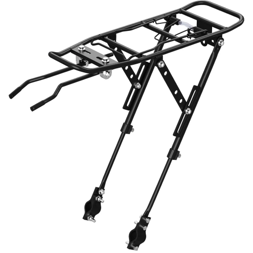 Universal-Hinterradgepäckträger mit Federklappe | Aluminium verstellbarer Gepäckträger bis 27 kg | BIK-ZJ667