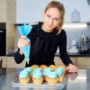 Zuckerbäckerei-Ärmel + 24 Spitzen | Teigschaber | FM-034-BLUE