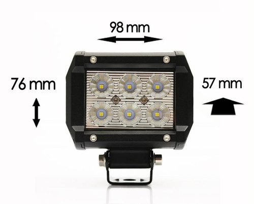 Arbeitsscheinwerfer 18W CREE Light Bar rechteckig WL5918R Flood