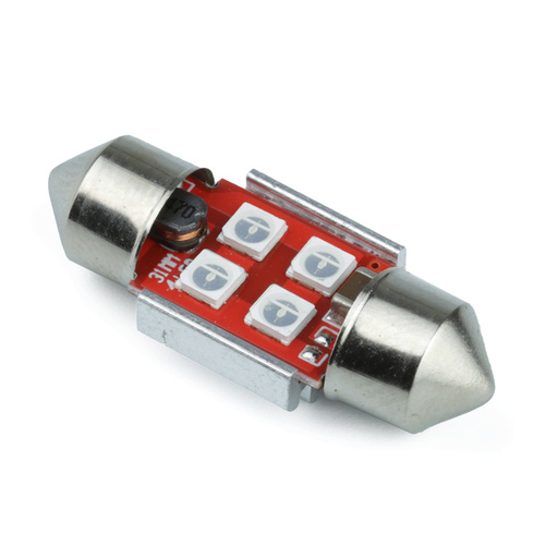 LED-Autolampe C5W 4 SMD 3535 CAN BUS blau