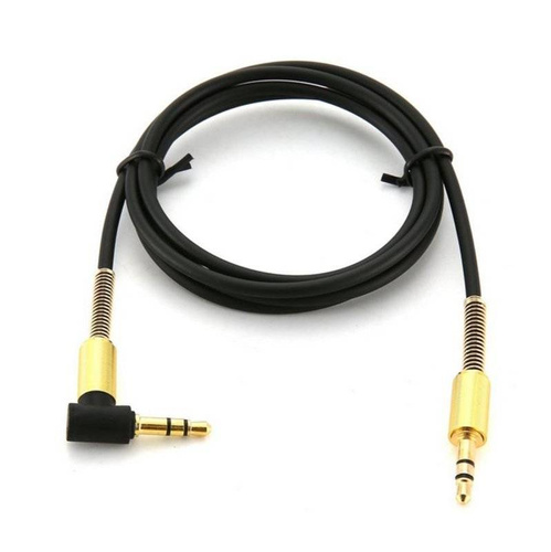 Winkel-Klinkenkabel | vergoldete Stecker | HQ | AW-1-1M-Black