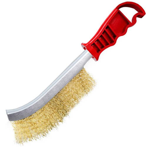 Handdrahtbürste Messing beschichtet