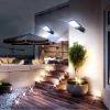 Solar-Gartenleuchte mit Dämmerungs- und Bewegungssensor | IP65, 72 COB LED-Lampen, IR-Fernbedienung | LD-616B-72COB