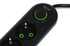Steckdosenleiste 2 m | 3 Steckdosen + 3x USB | schwarz | LH-F03U