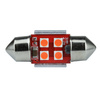 Auto-LED-Lampe C5W 4 SMD 3535 CAN BUS rot