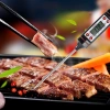 Digitales Küchenthermometer | Thermometer mit Sonde | Gerät zur Überprüfung der Temperatur von Speisen | TP-101-SCHWARZ