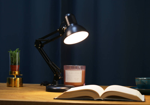 Schreibtischleuchte E27 mit zusätzlicher Tischklemme | Schul- und Zeichenleuchte | MT-811+DLC-U12