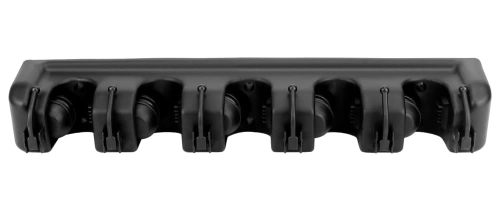 Halter für Wischmopps, Rechen und Bürsten mit Haken | 5 Plätze + Haken | SL-005H