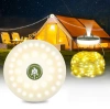 Multifunktionale LED Campinglampe mit 10 m Lichterkette, Powerbank und Magnet | Wasserdichte Lampe mit eingebautem 2000 mAh Akku 5 Leuchtmodi | KQ-5004