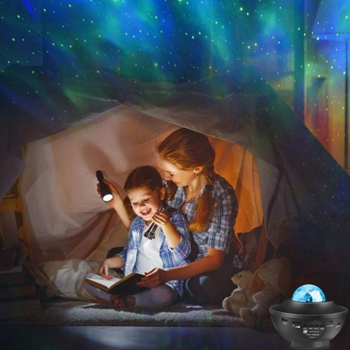 Drehbarer Sternen-, Himmel- und Ozeanprojektor Star LED | 21 einzigartige Modi | Fernbedienung | NL-03