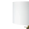 Weiße Stehlampe | Modernes, stilvolles Beleuchtung für Wohnzimmer, Schlafzimmer | Weiße Stehlampe mit Metallgestell | HM112-WHITE