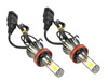 Ein Satz COB H9 H11 DUAL COLOR JDM LED-Lampen