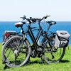 Fahrrad-Gepäckträger hinten mit Federklappe | Aluminium, verstellbar, bis 27 kg Tragkraft | BIK-ZJ667