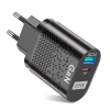 GAN | 65-W-Schnellladegerät mit USB- und PD 3.0-Anschlüssen (USB-C).