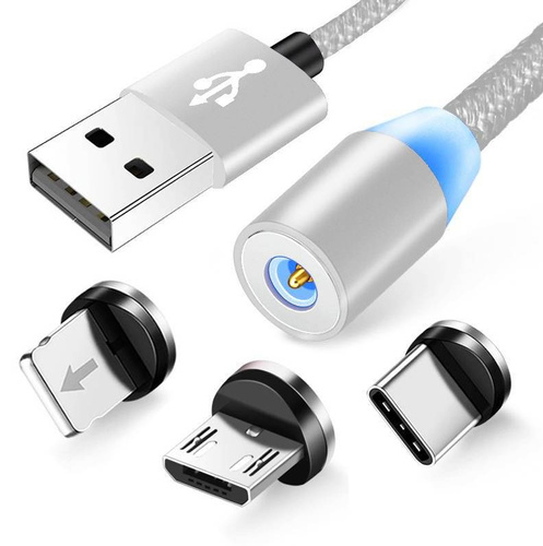 3-in-1 1M | Magnetisches USB-Ladekabel für Telefon | Quick Charge 3.0 2.4A | AM23
