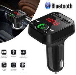 Adapter Transmitter Bluetooth 5.0 2xUSB Zigarettenanzündersteckdose MicroSD | BT-01