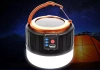 Solar Camping LED-Laterne, Reiselampe mit Powerbank-Funktion | 5 Beleuchtungsmodi, SOS, 2400mAh, bis zu 10 Stunden Betriebsdauer | HWL-004
