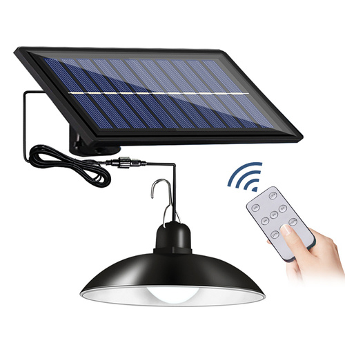 Hängende Solar-LED-Gartenlaterne mit Dämmerungssensor IP44 | 30 LED-SMD-Lampen | IR-Fernbedienung | LD-04