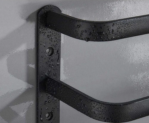 Handtuchhalter | Wandhalterung für das Badezimmer | Badezimmerstange | MJR-50CM-3-BLACK